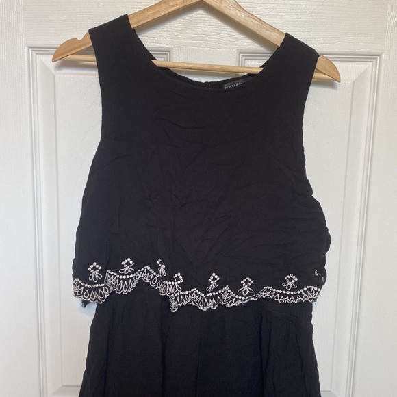 Dynamite Black Embroidered Romper - Size L - Picture 2 of 3